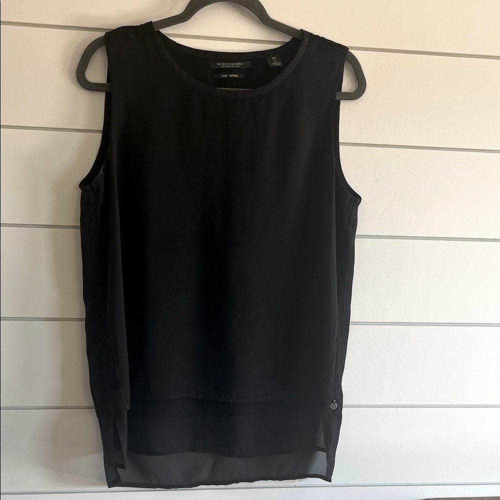 Scotch & Soda Black Sleeveless Blouse